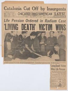 Fda Radium Victim Pages 54-55. Clipping: