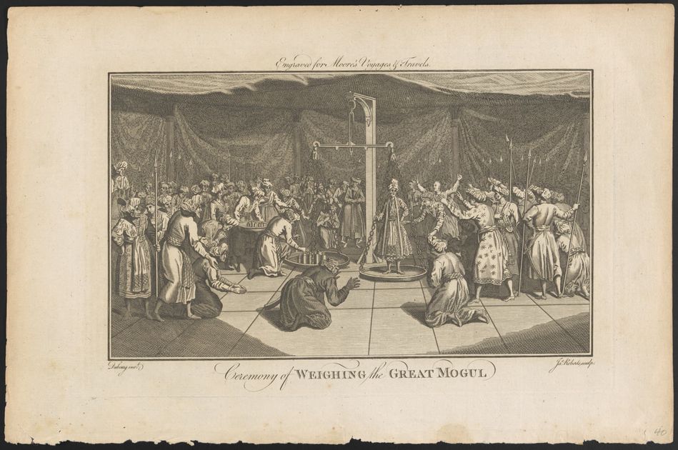 Ceremony of weighing the Great Mogul | Canopy IIIF