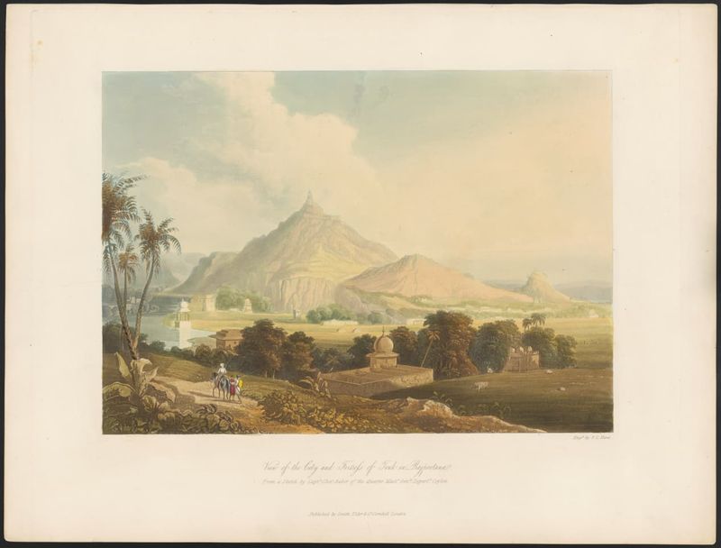 View of the city and fortress of Tonk in Rajpootana