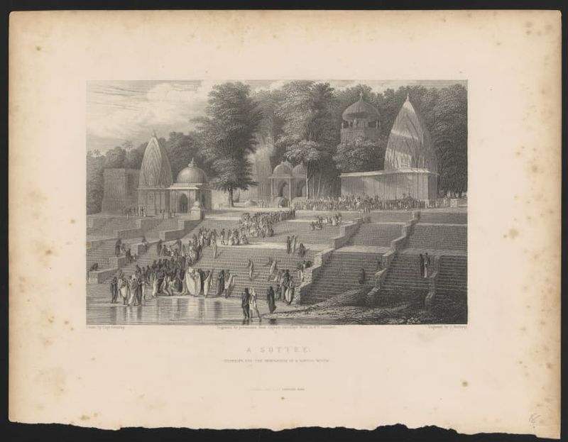 A Suttee: Preparing for the Immolation of a Hindoo Widow